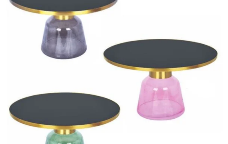 BỘ BÀN SOFA CHÂN THỦY TINH MẶT KÍNH CAO CẤP SL 0968_0970-75G Ở HCM